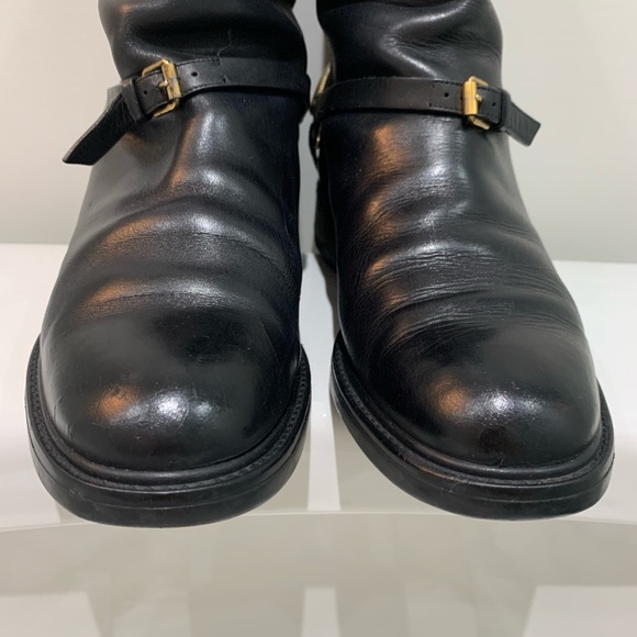 GUCCI Black Leather Horsebit Ankle Boots size 40 - Picture 7 of 14